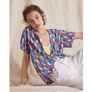 Anthropologie Multicolor Button Down Shirt